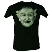 Munsters Grandpa Head Black T-Shirt